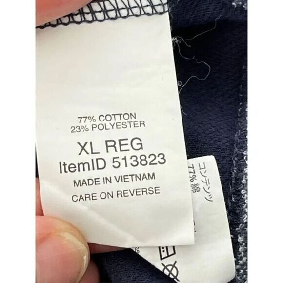 L.L. Bean Blue Full Zip Sweater Jacket Size XL Cotton Blend‎ - Picture 7 of 7